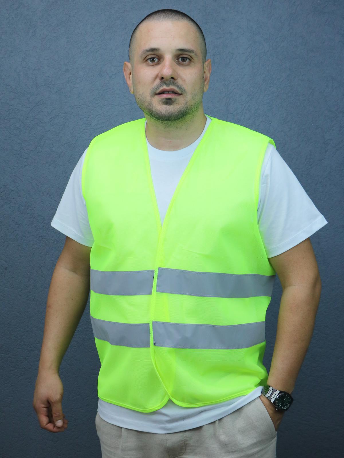 Yüksek Görünürlüklü Fosforlu Reflektif Güvenlik Yeleği