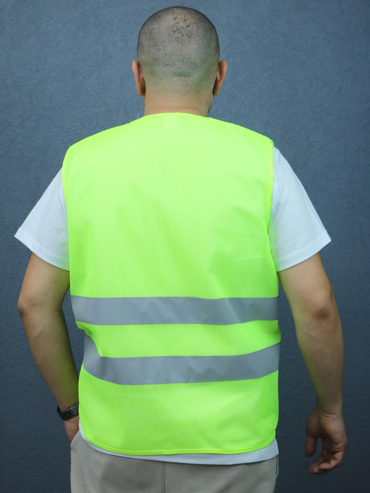 Yüksek Görünürlüklü Fosforlu Reflektif Güvenlik Yeleği - Resim 2