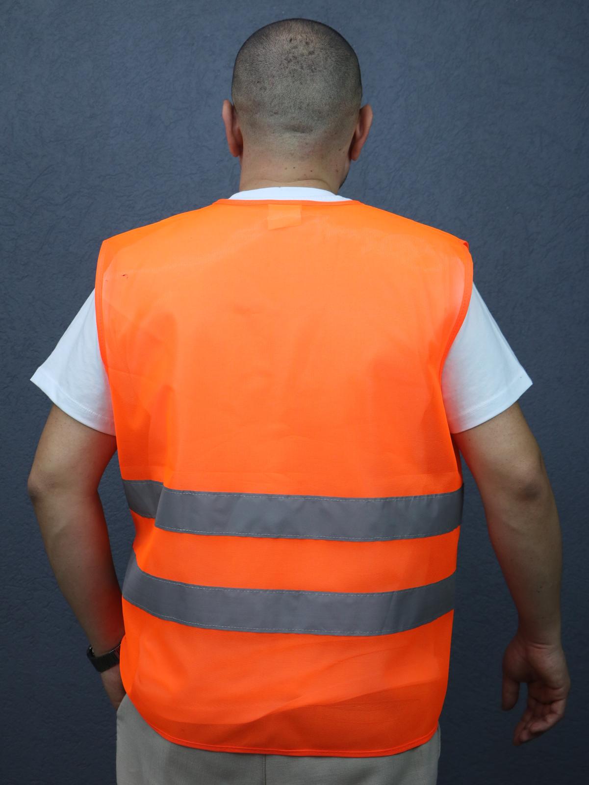 Yüksek Görünürlüklü Fosforlu Reflektif Güvenlik Yeleği - Resim 2