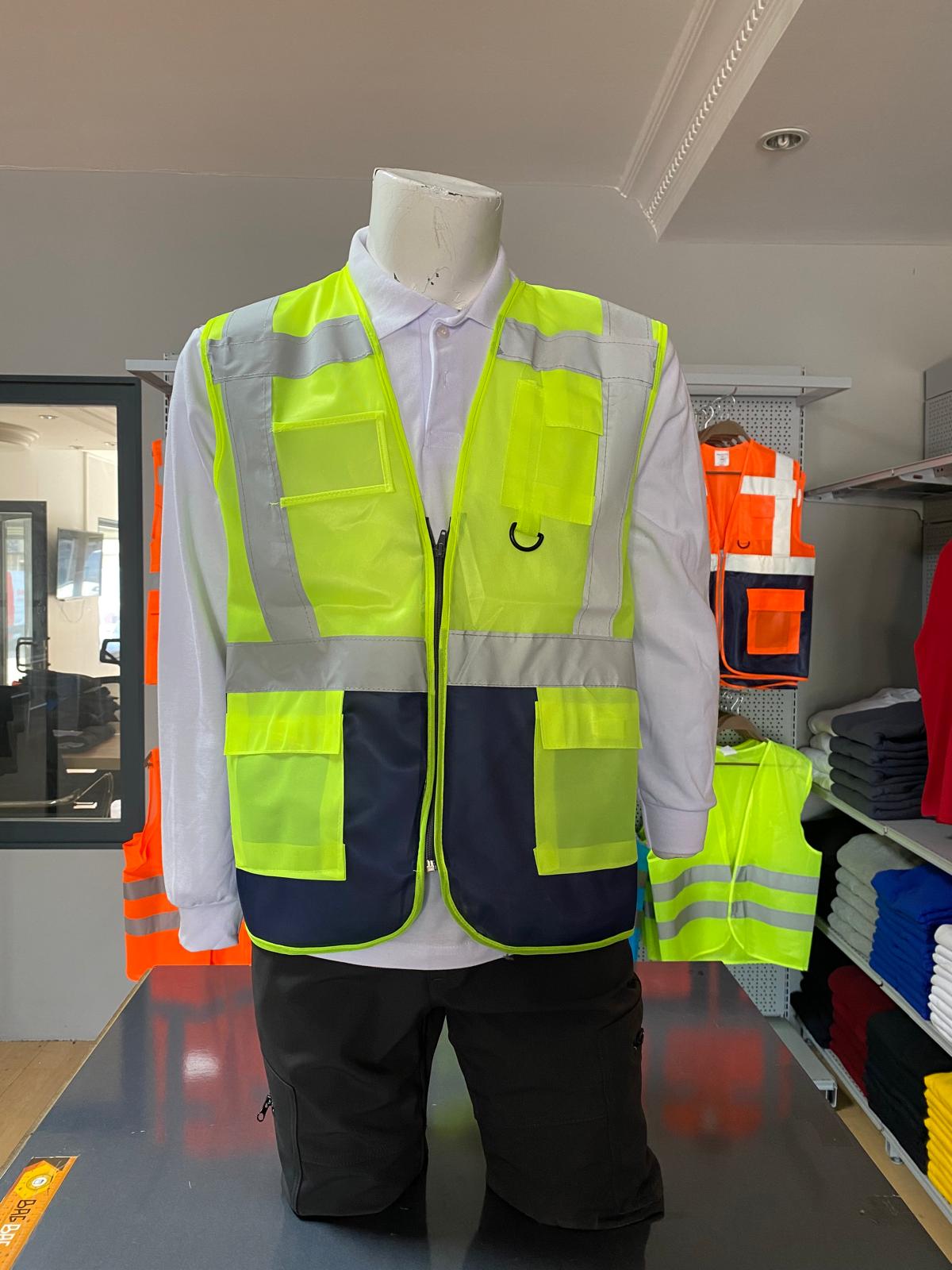 Yüksek Görünürlüklü Fosforlu Reflektif Güvenlik Yeleği