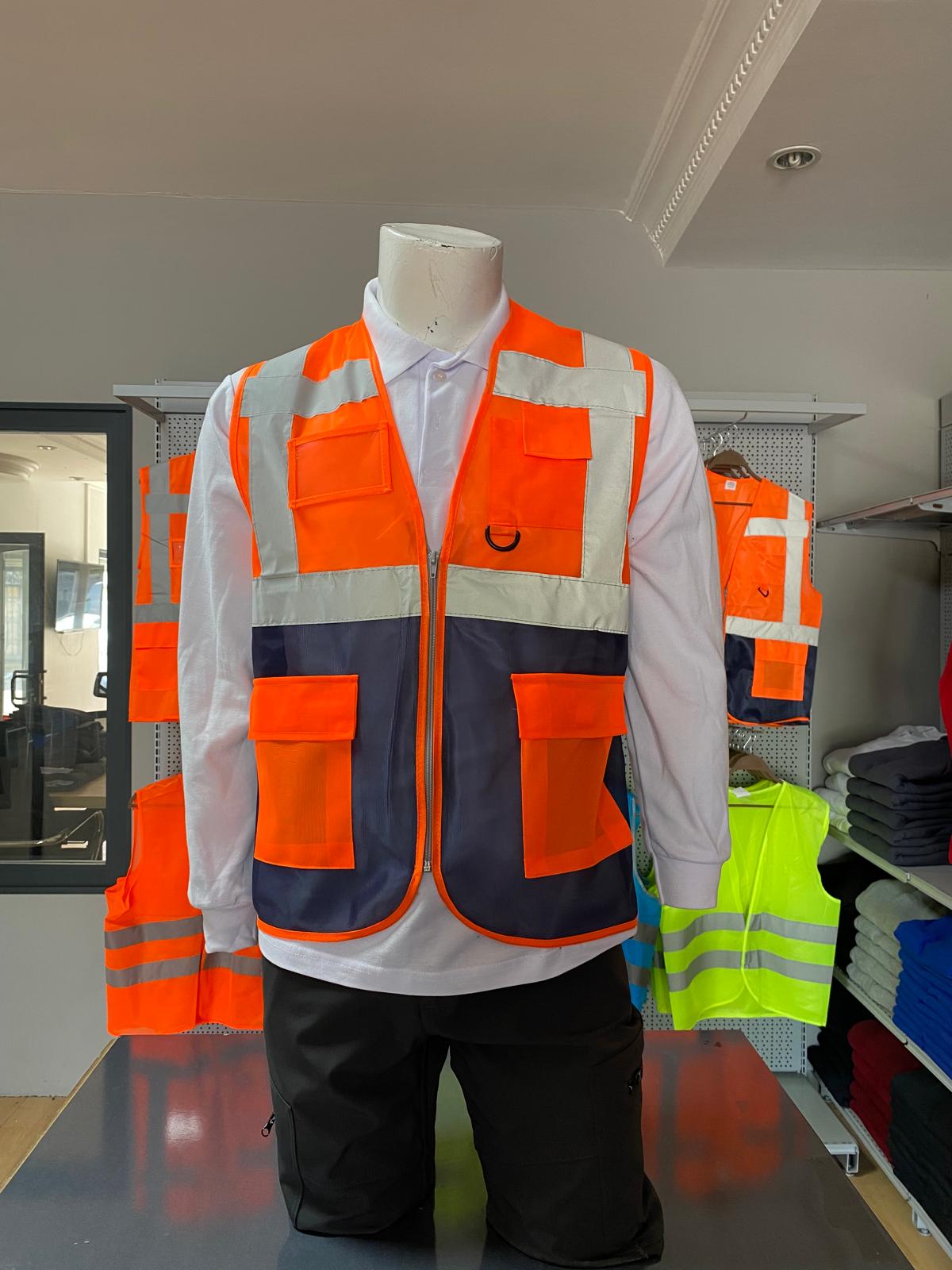 Yüksek Görünürlüklü Fosforlu Reflektif Güvenlik Yeleği