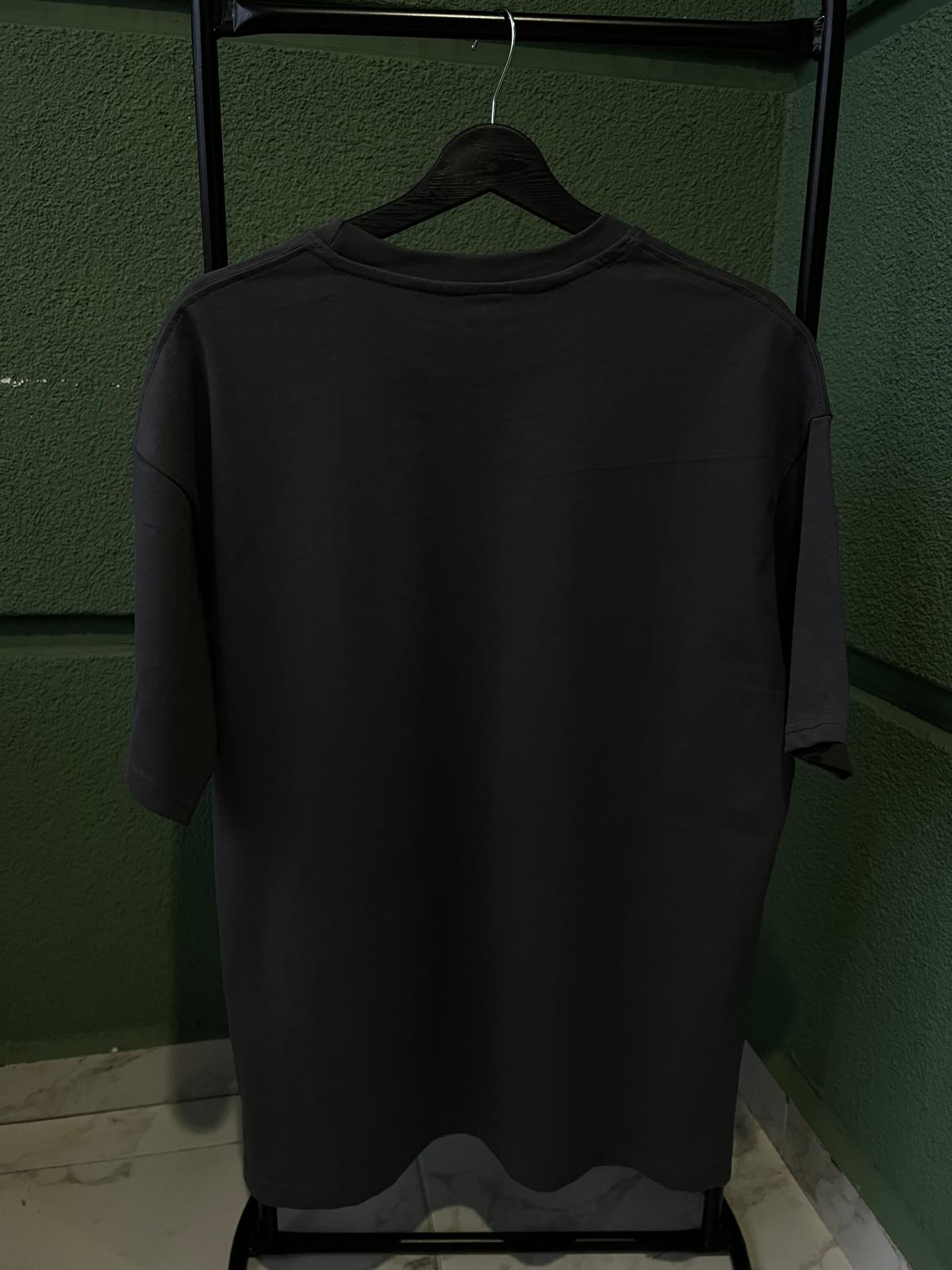 Over Size T-Shirt Antrasit - Resim 2